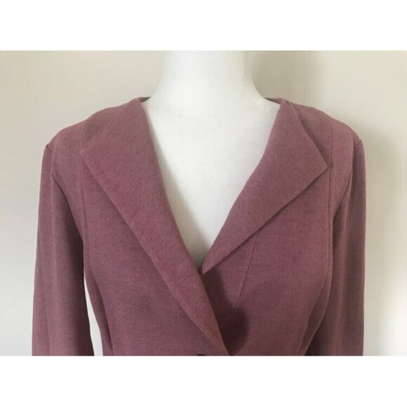 CABI Applaud Jacket Size 8 Rose Pink Quartz Pockets Multi Button Cuffs - Picture 3 of 9